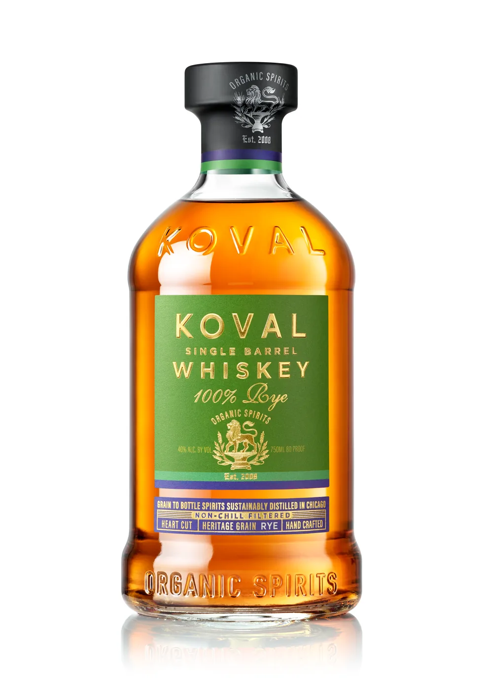 KOVAL Rye Whiskey - 100% Organic Single Barrel