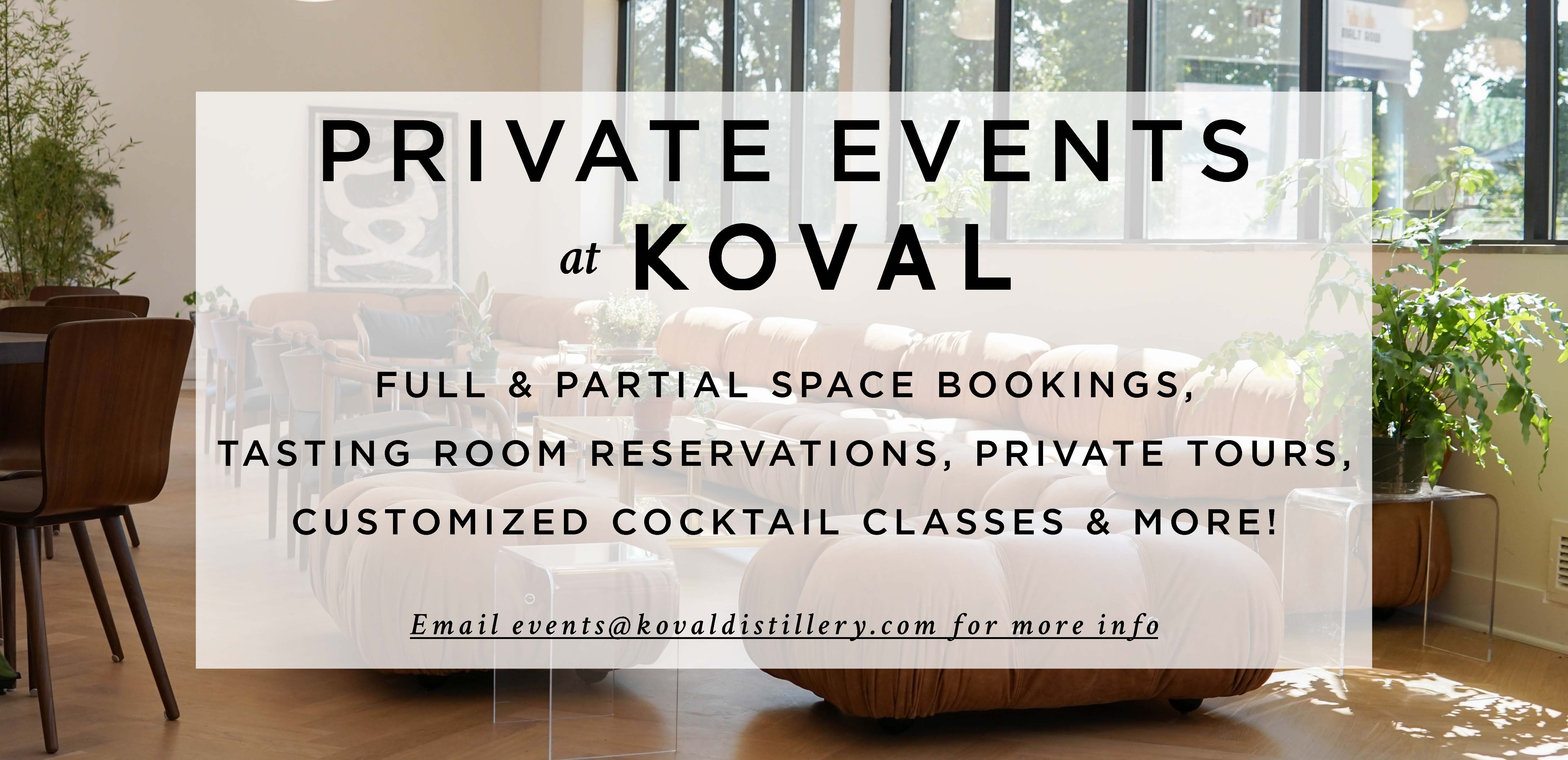 Private events website banner